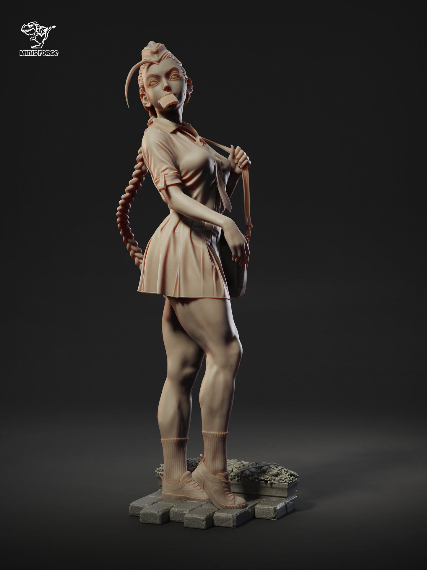 High-Detail Cammy Collectible Statue | 3D Printed Street Fighter Figure for Fans | Painted or DIY Unpainted Kit