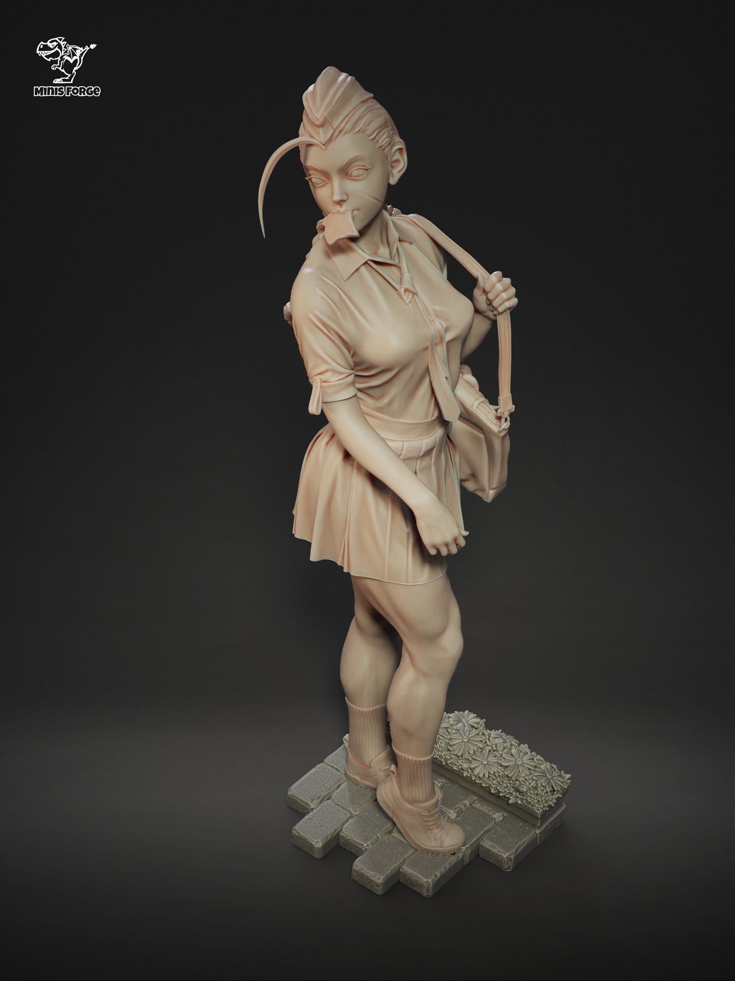 High-Detail Cammy Collectible Statue | 3D Printed Street Fighter Figure for Fans | Painted or DIY Unpainted Kit