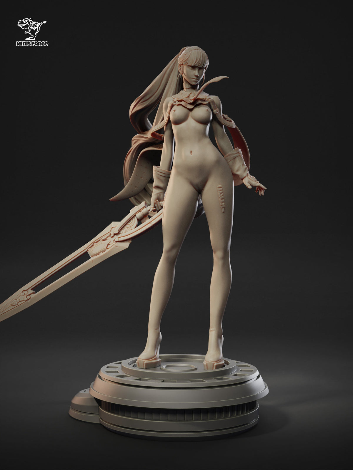 Eve Stellar Blade Inspired NSFW 3D Printed Statue – Mature Sci-Fi Resin Collectible, Made to Order for Adult Collectors