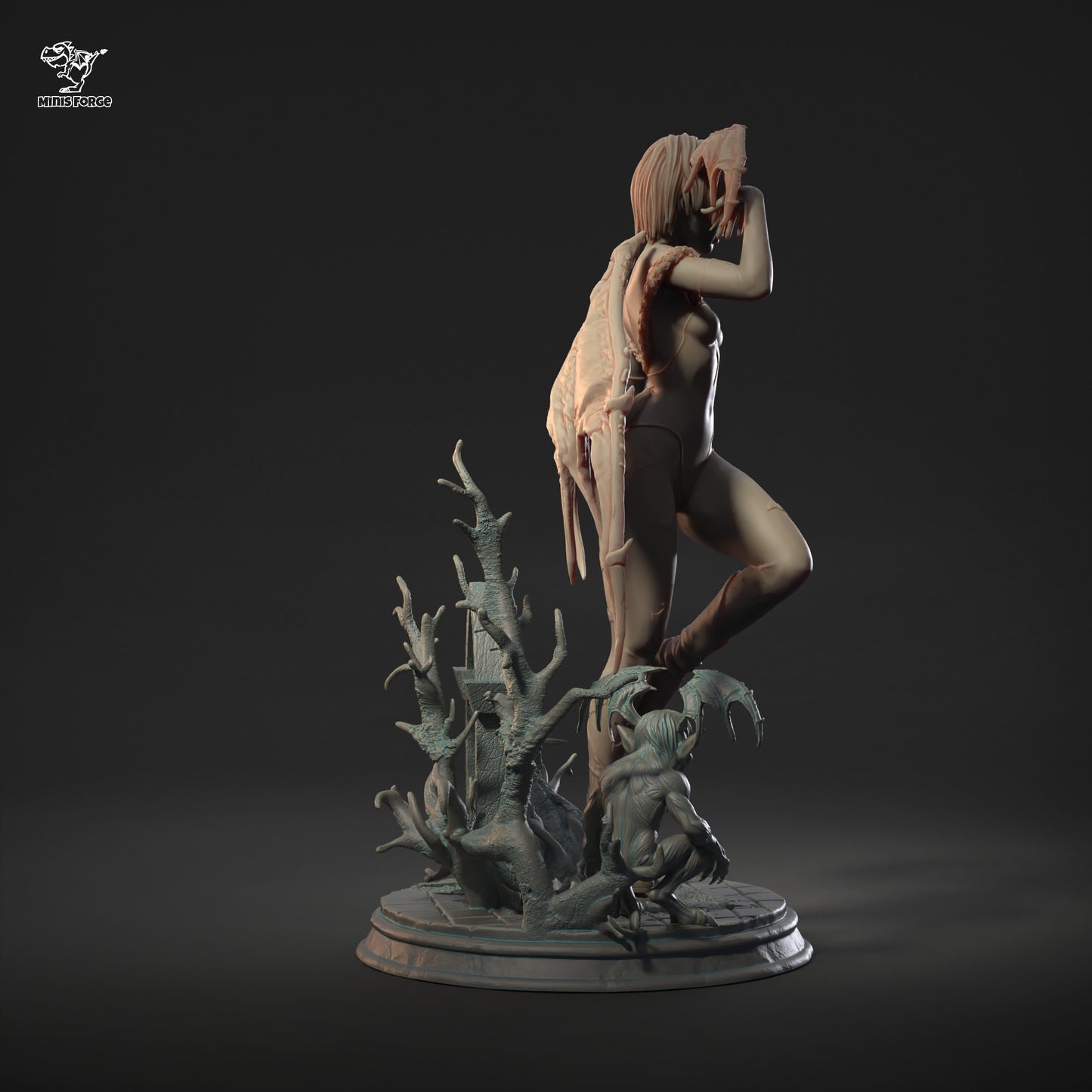 Embrace the Night: Lilith Darkstalkers 3D Printed Resin Collectible Statue – Premium Detail & Quality