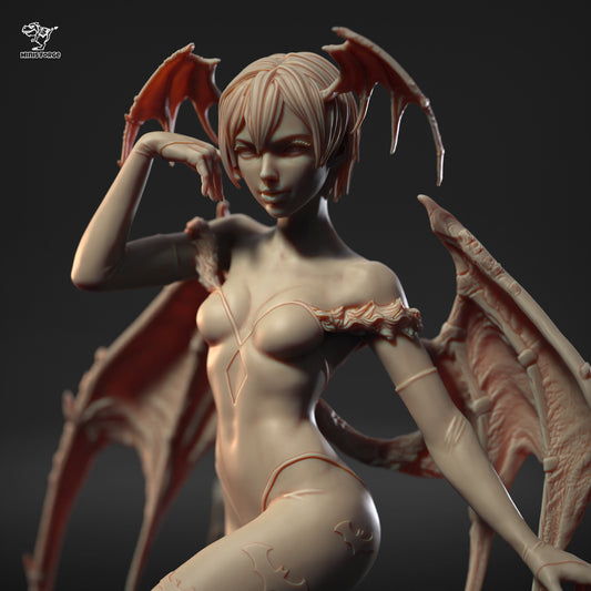 Embrace the Night: Lilith Darkstalkers 3D Printed Resin Collectible Statue – Premium Detail & Quality