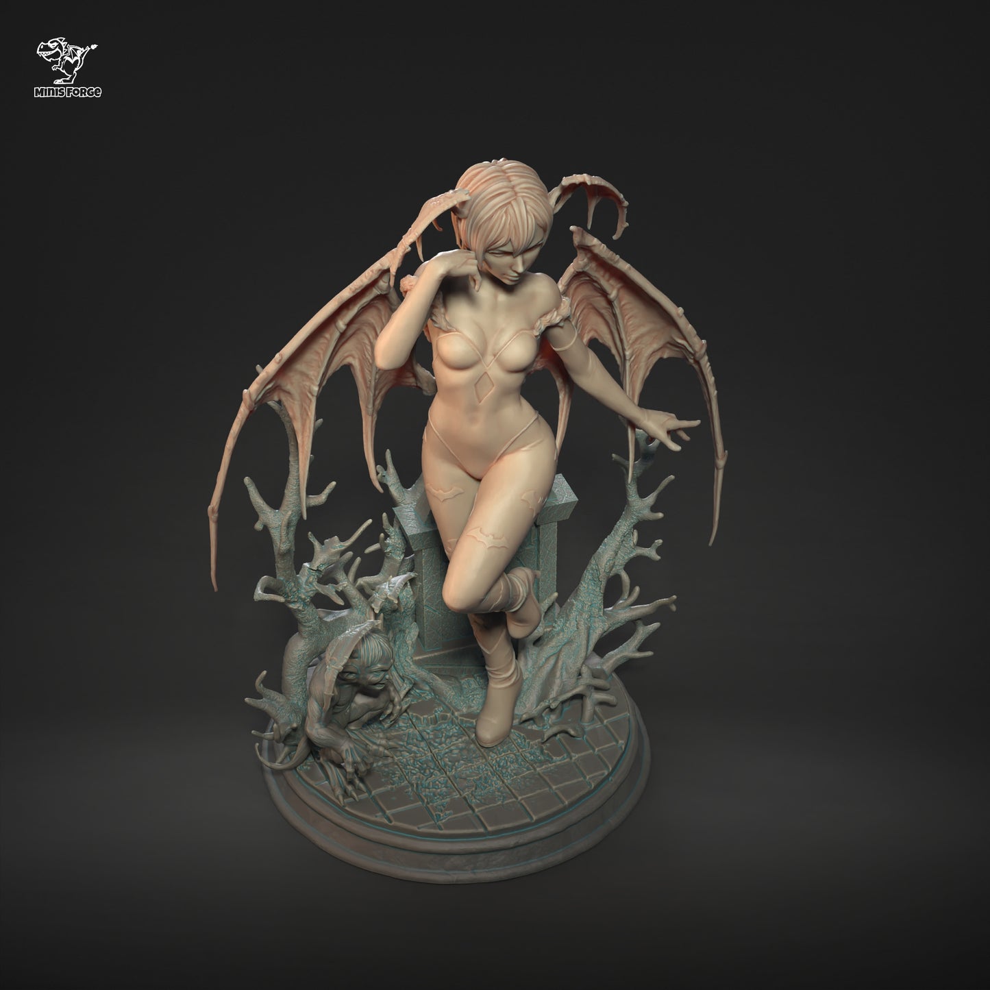 Embrace the Night: Lilith Darkstalkers 3D Printed Resin Collectible Statue – Premium Detail & Quality