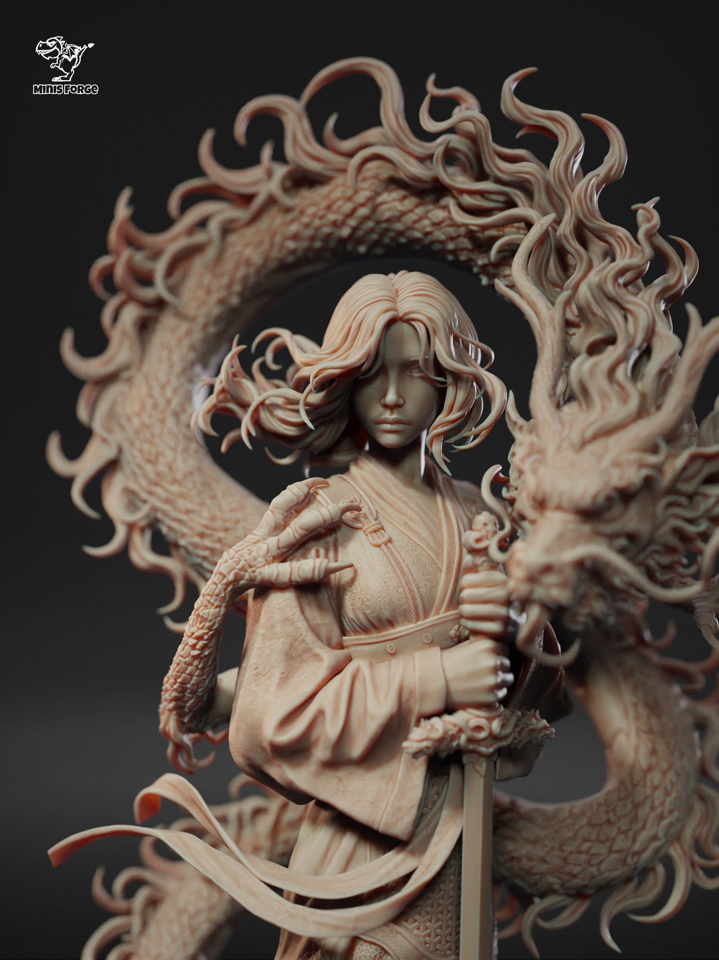 Hand-Painted Mulan 3D Printed Resin Figure - High-Quality Collectible Statue for Disney Fans