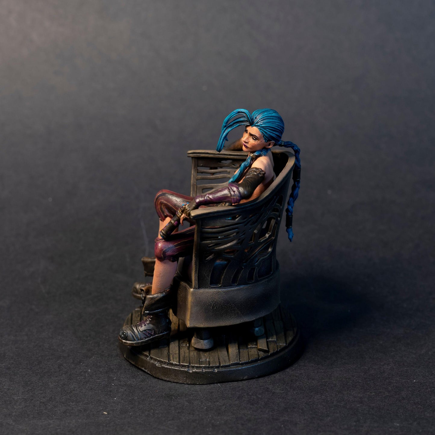Unleash Chaos: Jinx 3D Print Statue – Explosive Collectible Fanart for League of Legends Fans (NSFW)