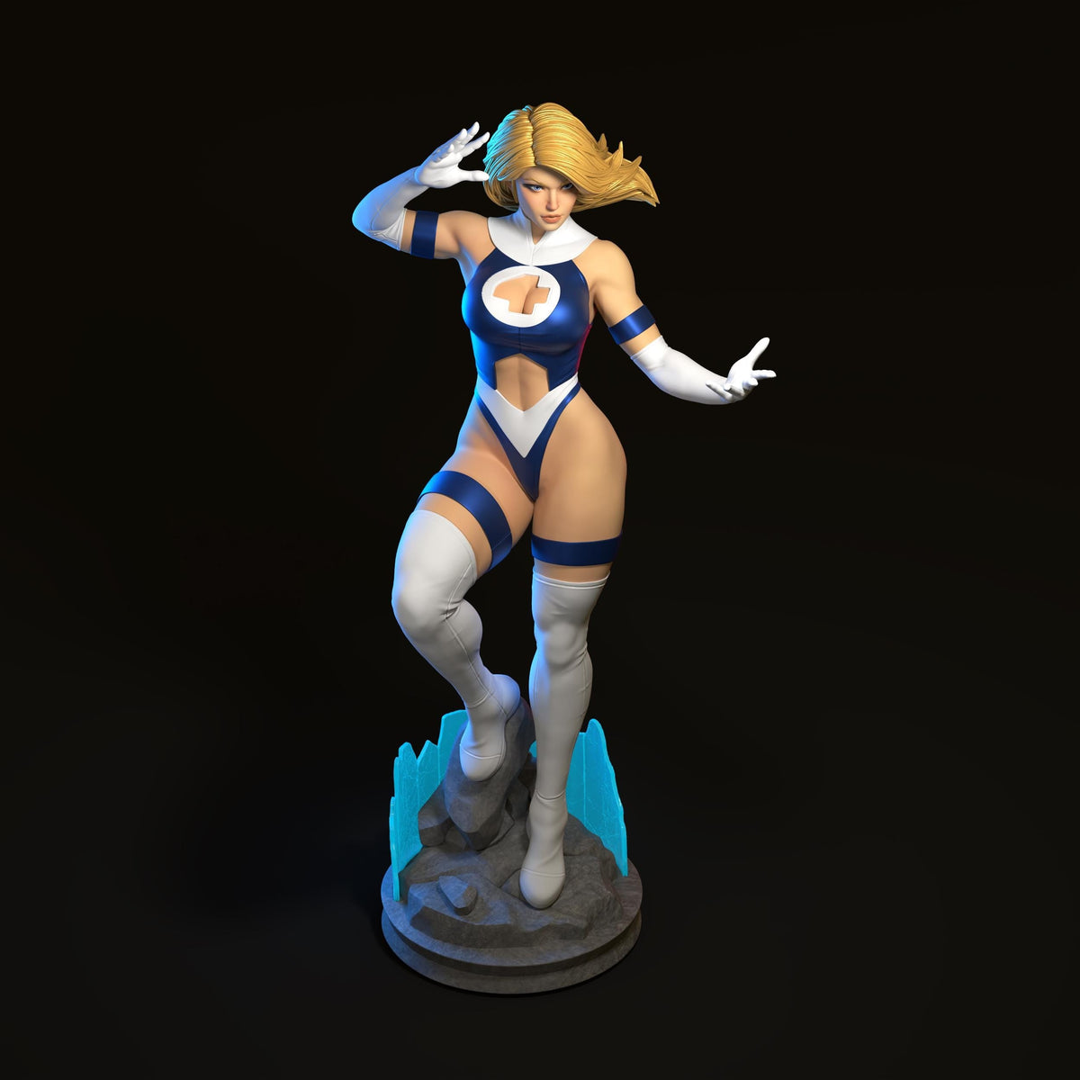 Sue Storm NSFW 3D Printed Statue – Mature Fantastic Four Resin Collectible, Made to Order for Adult Collectors & Fans