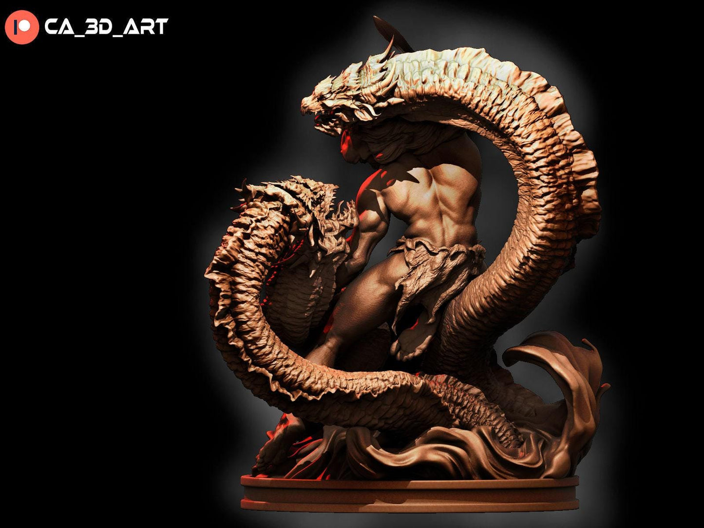 Mythic Might: Hercules Collectible 3D Printed Resin Miniature – Greek Hero