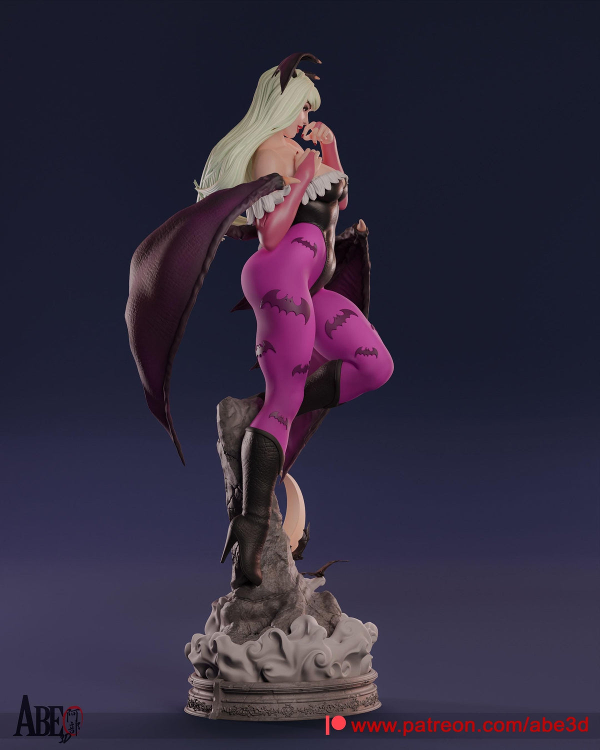 Morrigan NSFW 3D Printed Statue – Mature Darkstalkers Succubus Resin Collectible, Made to Order for Adult Collectors