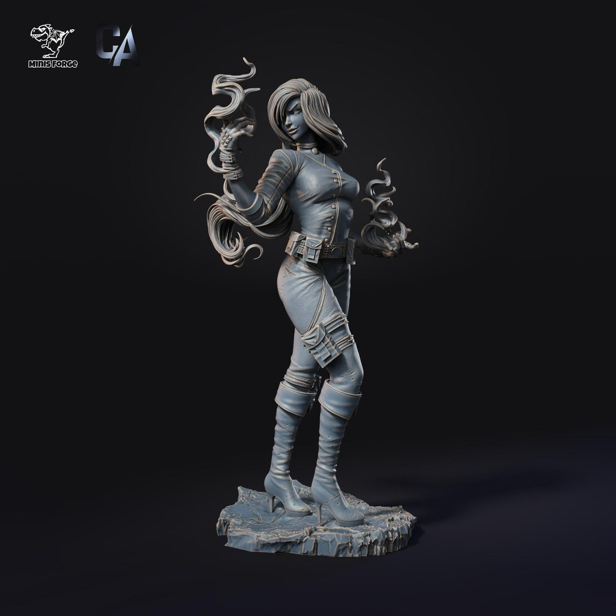 Shego NSFW 3D Printed Statue – Mature Animated Series Villain Resin Collectible, Made to Order for Adult Collectors