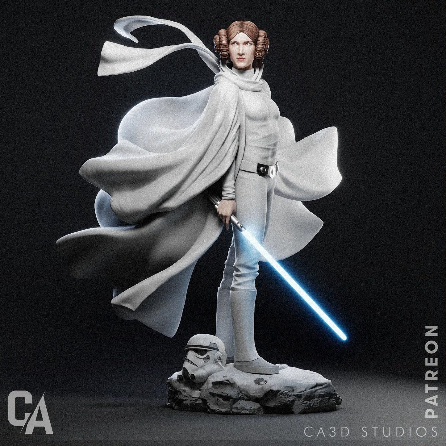Leia Organa 3D Print NSFW - Detailed & Lifelike - Must-Have Collectible for Space Wars Fans, SFW, NSFW