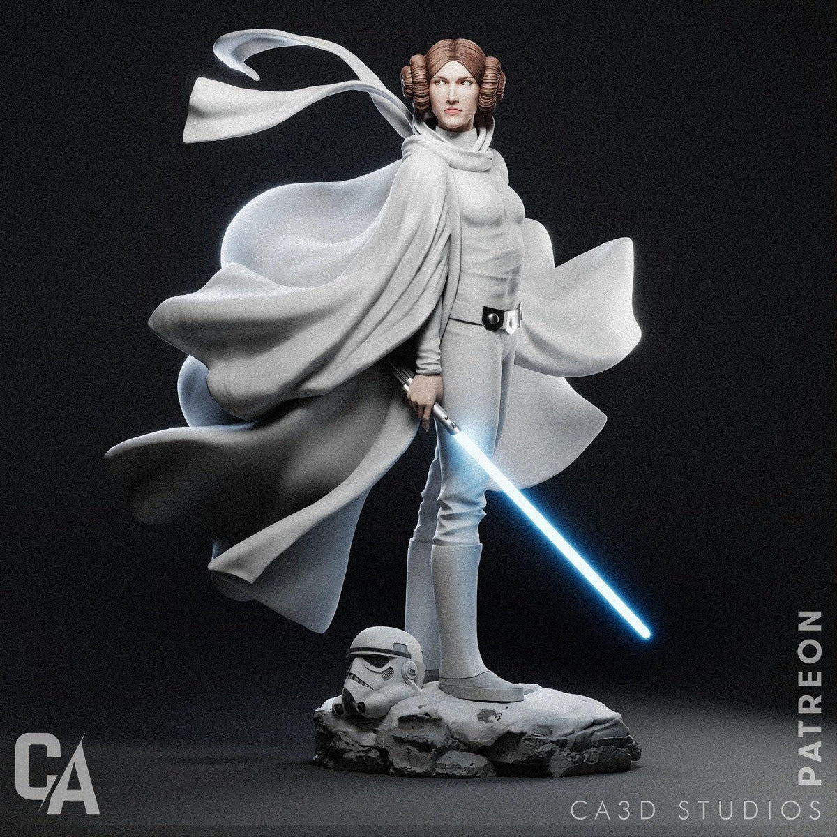 Leia Organa Star Wars NSFW 3D Printed Statue – Mature Sci-Fi Collectible, Made to Order for Adult Collectors & Fans