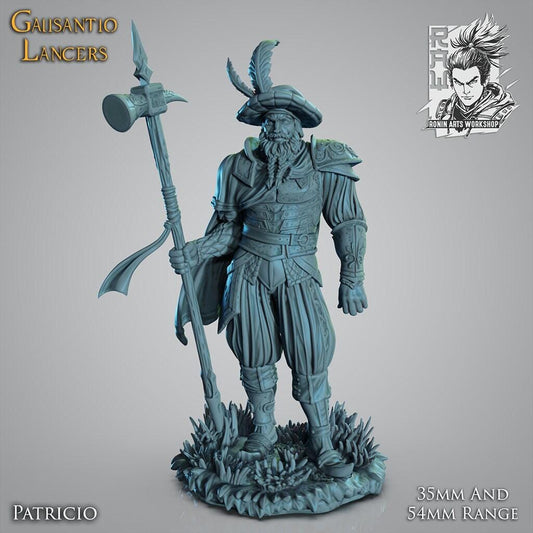 Lancers Fantasy Pin-Up 35 mm Miniature Figure 3D Printed Statue – Made-to-Order Resin Collectible for Adult Collectors