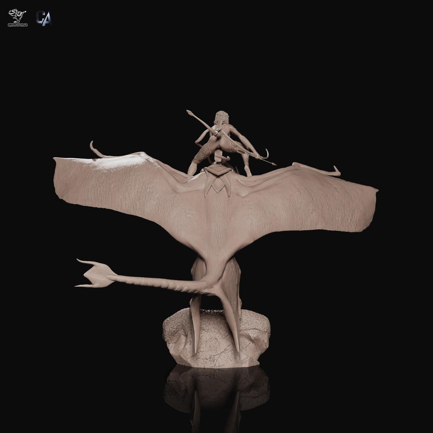 Stunning Neytiri Avatar Fanart Collectible Statue: High-Detail Na'vi Warrior Figure, Optional Ikran Companion