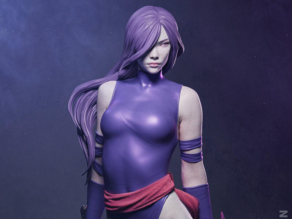 Psylocke Marvel NSFW 3D Printed Statue – Mature X-Men Fan Art Resin Collectible, Made to Order for Adult Collectors