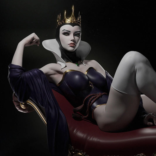 Evil Queen NSFW 3D Printed Statue – Mature Dark Fairy Tale Resin Collectible, Made to Order for Adult Collectors & Fans