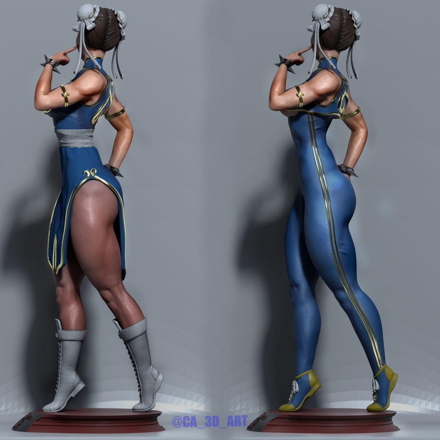 Chun-Li Street Fighter 3D Print Fanart Collectible Figure: Premium Resin Statue for Gamers