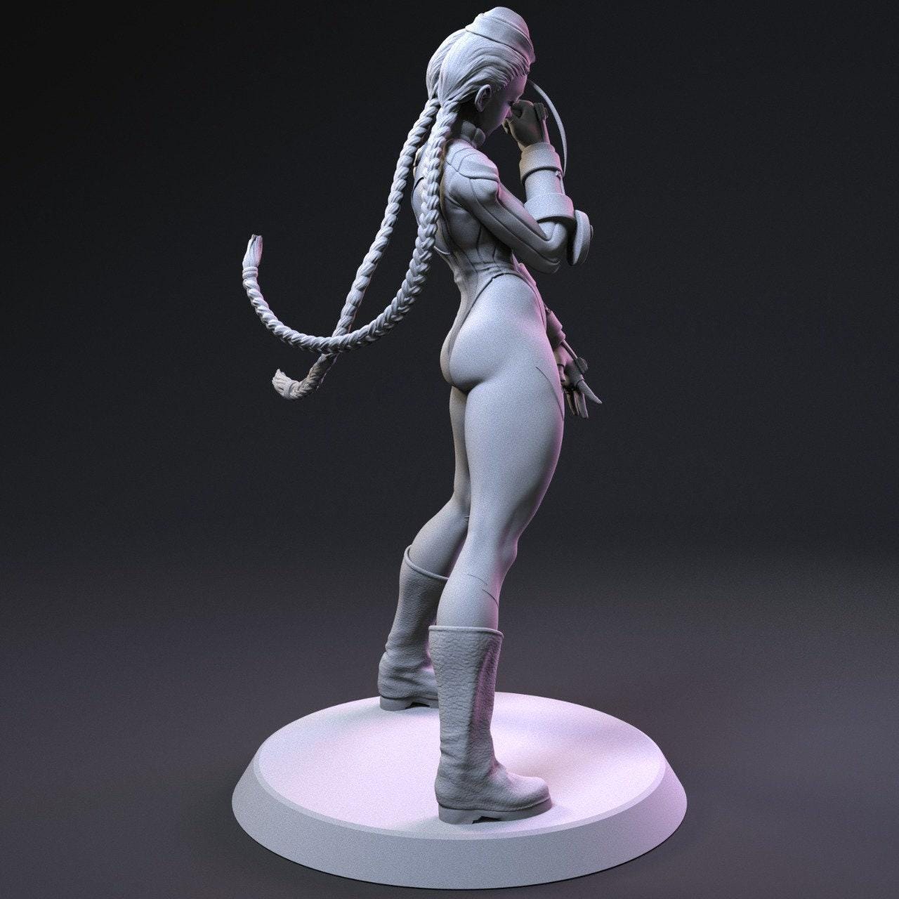 Street Fighter Powerhouse: Cammy 3D Print Fanart Collectible – Iconic Figure (NSFW)