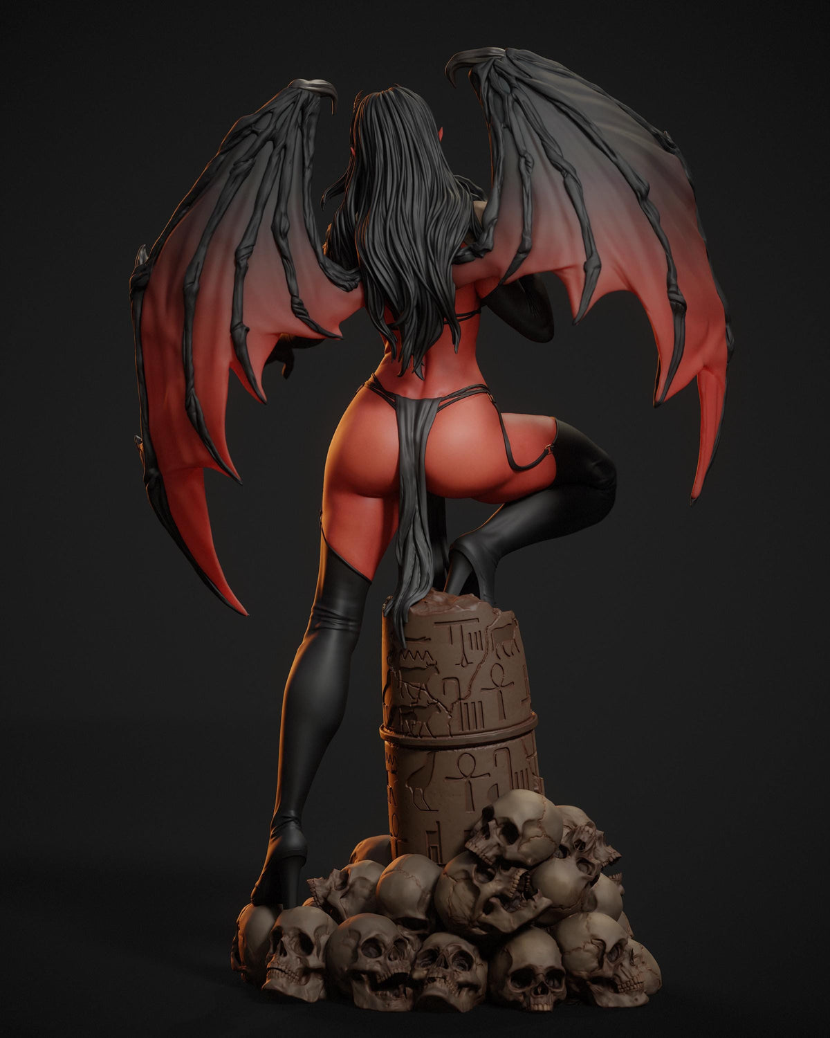 Purgatori NSFW 3D Printed Statue – Mature Vampire Queen Resin Collectible, Made to Order for Adult Collectors & Fans