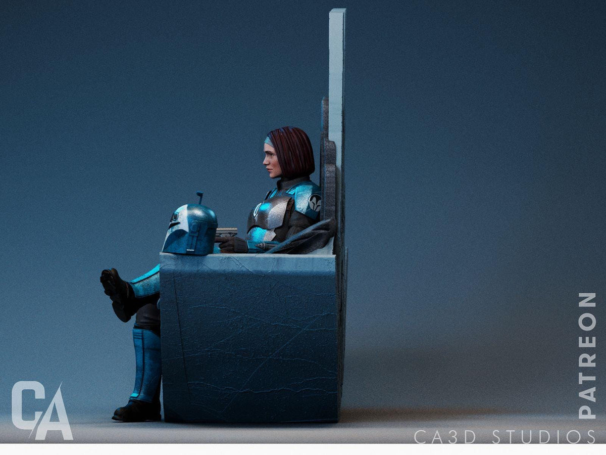 Kryze of Mandalore NSFW 3D Printed Statue – Mature Sci-Fi Resin Collectible, Made to Order for Adult Collectors & Fans