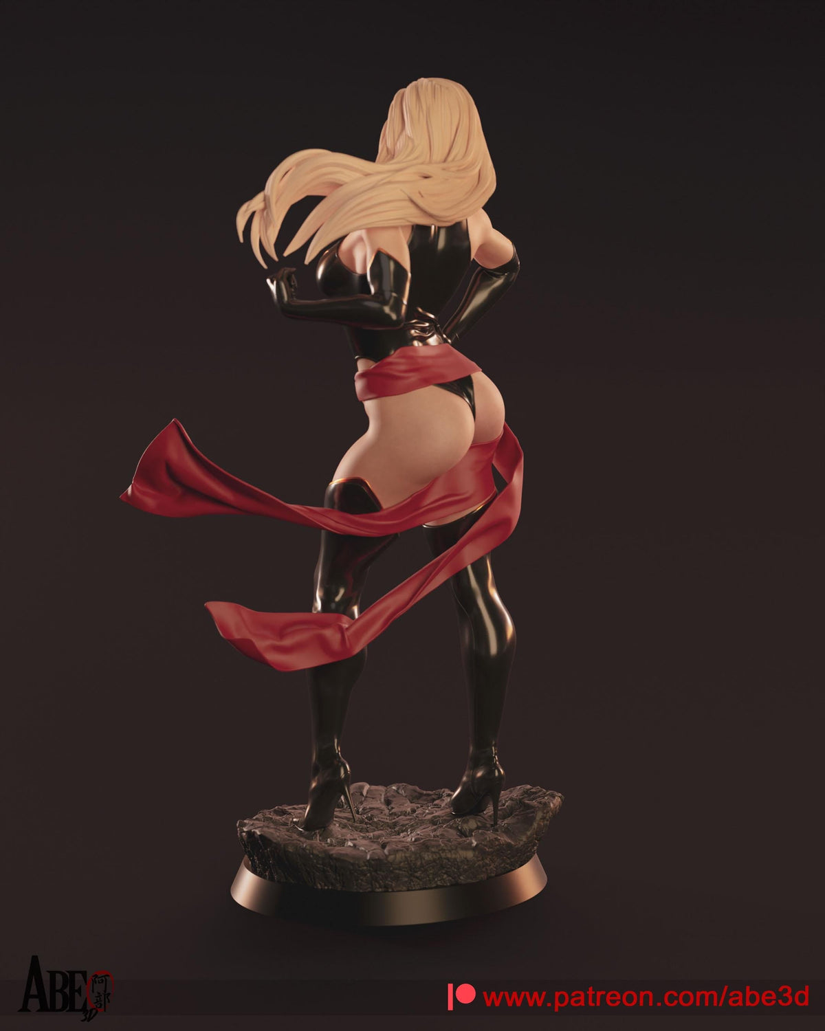Captain Marvel NSFW 3D Printed Statue – Mature Cosmic Hero Resin Collectible, Made to Order for Adult Collectors & Fans