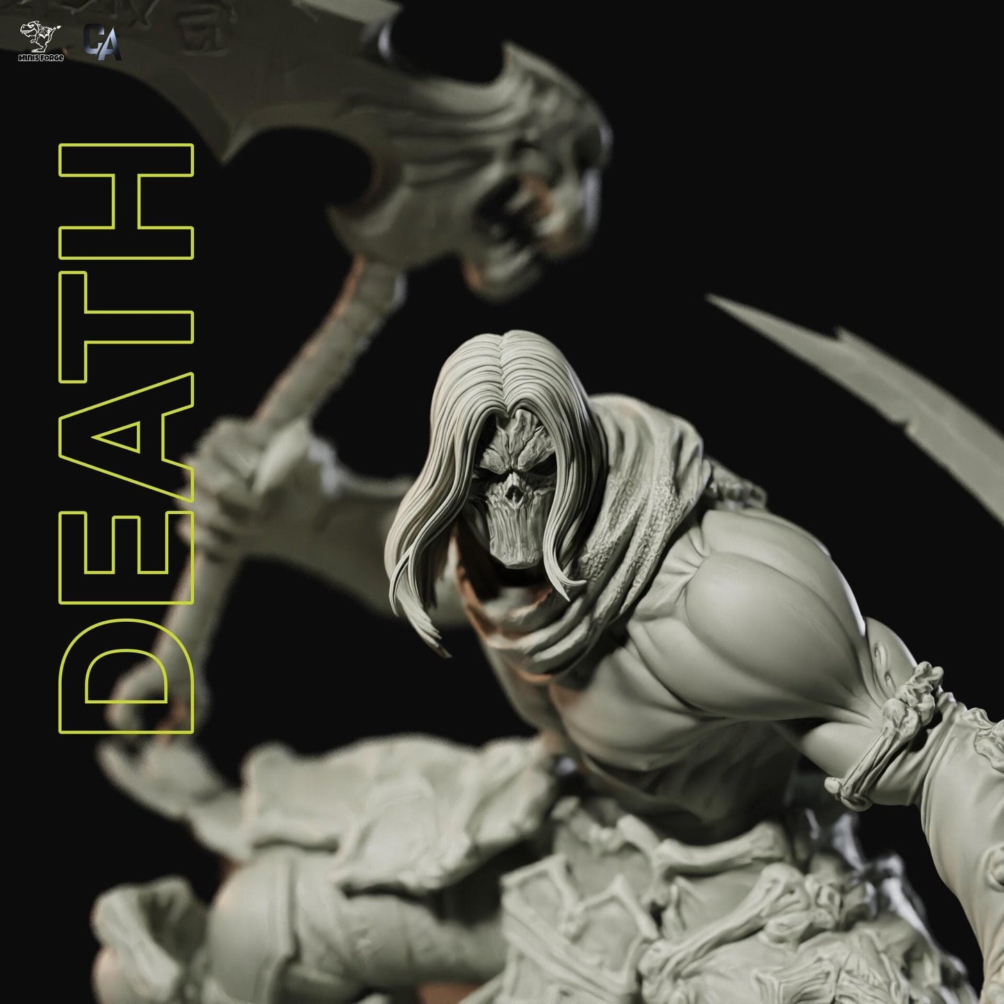 Death Darksiders 3D Printed Collectible Statue: Unleash the Horseman – Epic Gaming Figure for Fans