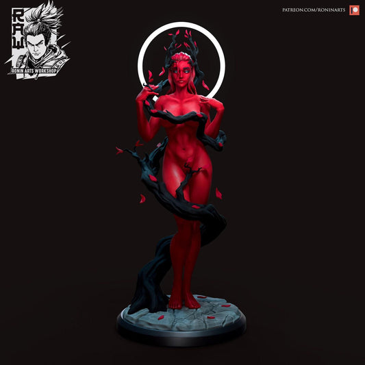Captivating Pinup Red 11 3D Print Resin Miniature Collectible: Exquisite Fantasy Figure for Enthusiasts