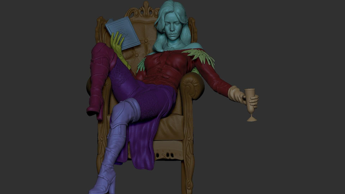 Yennefer of Vengerberg NSFW 3D Printed Statue – Mature Witcher Resin Collectible, Made to Order for Adult Collectors