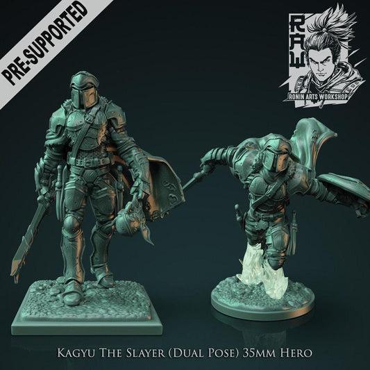 Kagyu The Slayer Collectible Miniature, 35 mm, Tabletop miniatures, Pathfinder, dungeons and dragons, dnd