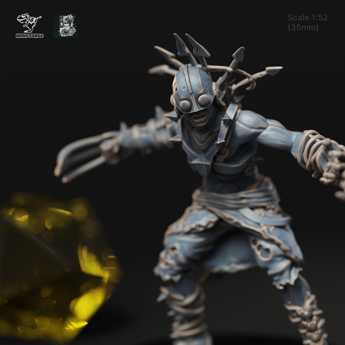 Stone Crow Bandits Warband: Command the Shadows with 3D-Printed Miniatures in 35mm Scale for DnD, Pathfinder, and Collectible Miniatures