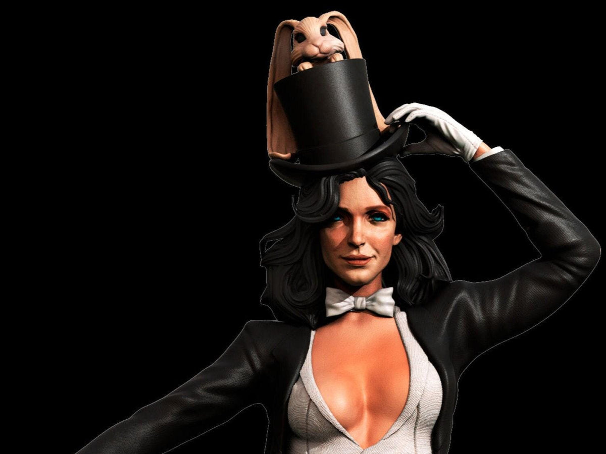 Zatanna DC Magician NSFW 3D Printed Statue – Mature Comic Resin Collectible, Made to Order for Adult Collectors & Fans