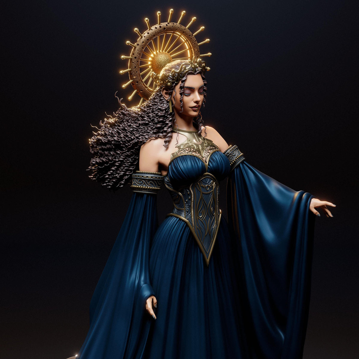 Nyx Greek Goddess NSFW 3D Printed Statue – Mature Mythology Resin Collectible, Made to Order for Adult Collectors & Fans