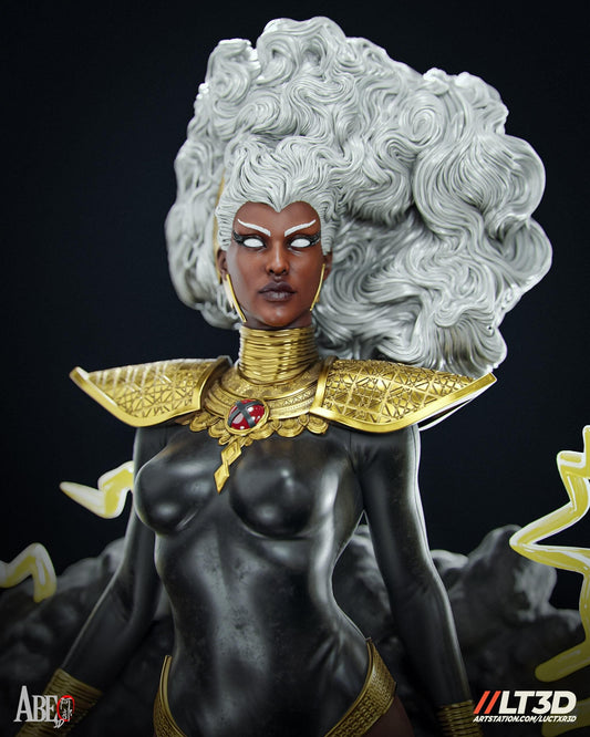 Elegant Mutant: Storm Hellfire Gala 3D Print Collectible – X-Men Figure