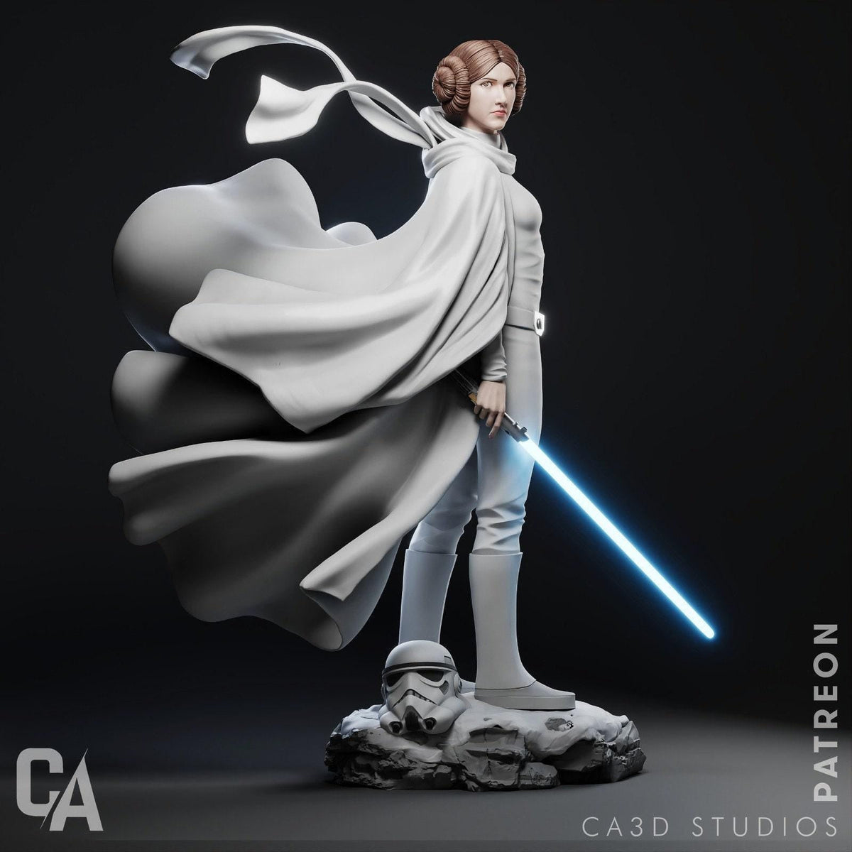 Leia Organa Star Wars NSFW 3D Printed Statue – Mature Sci-Fi Collectible, Made to Order for Adult Collectors & Fans