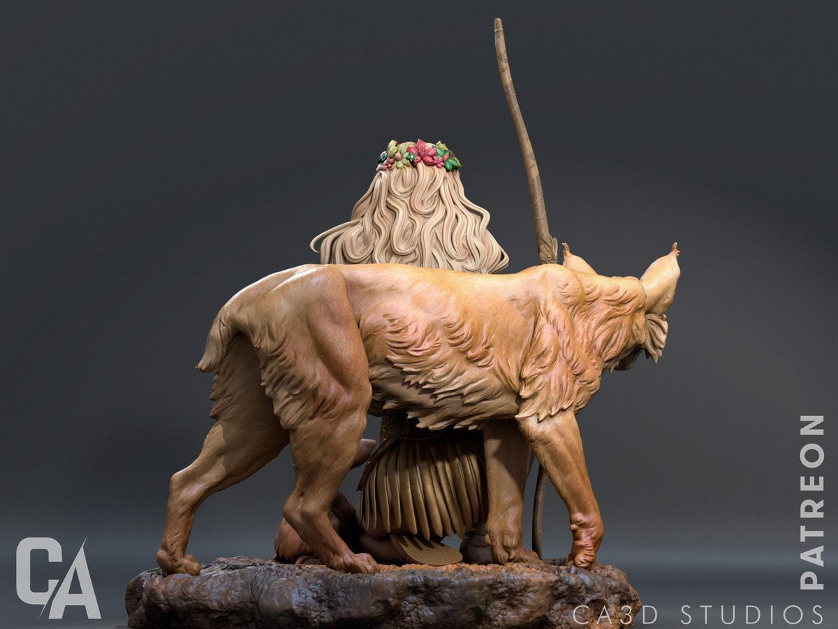 Artemis Greek Myth NSFW 3D Printed Statue – Mature Goddess of Hunt Resin Collectible, Made to Order for Adult Collectors