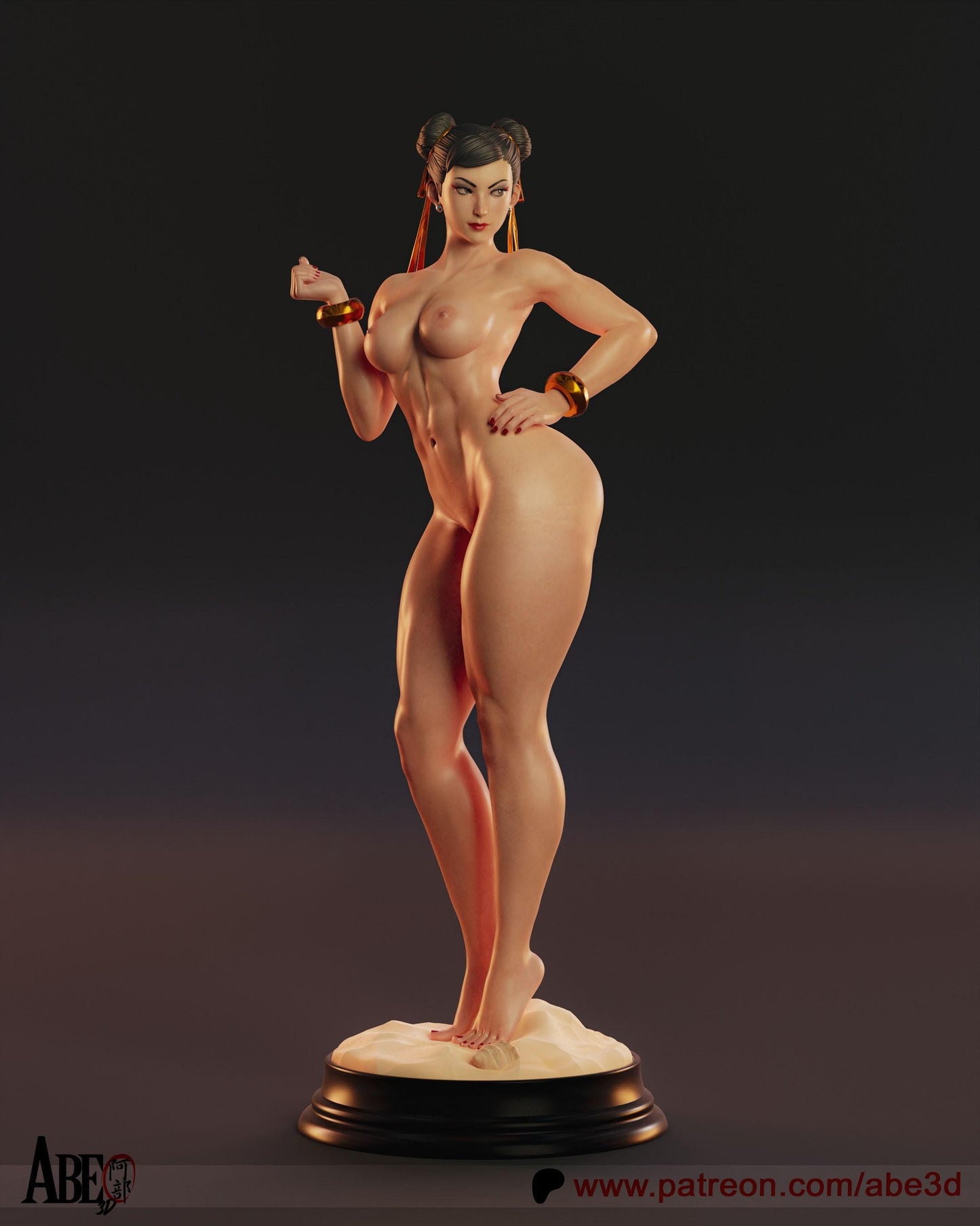 Chun Li 3D Printed Miniature Statue: Street Fighter Icon Collectible