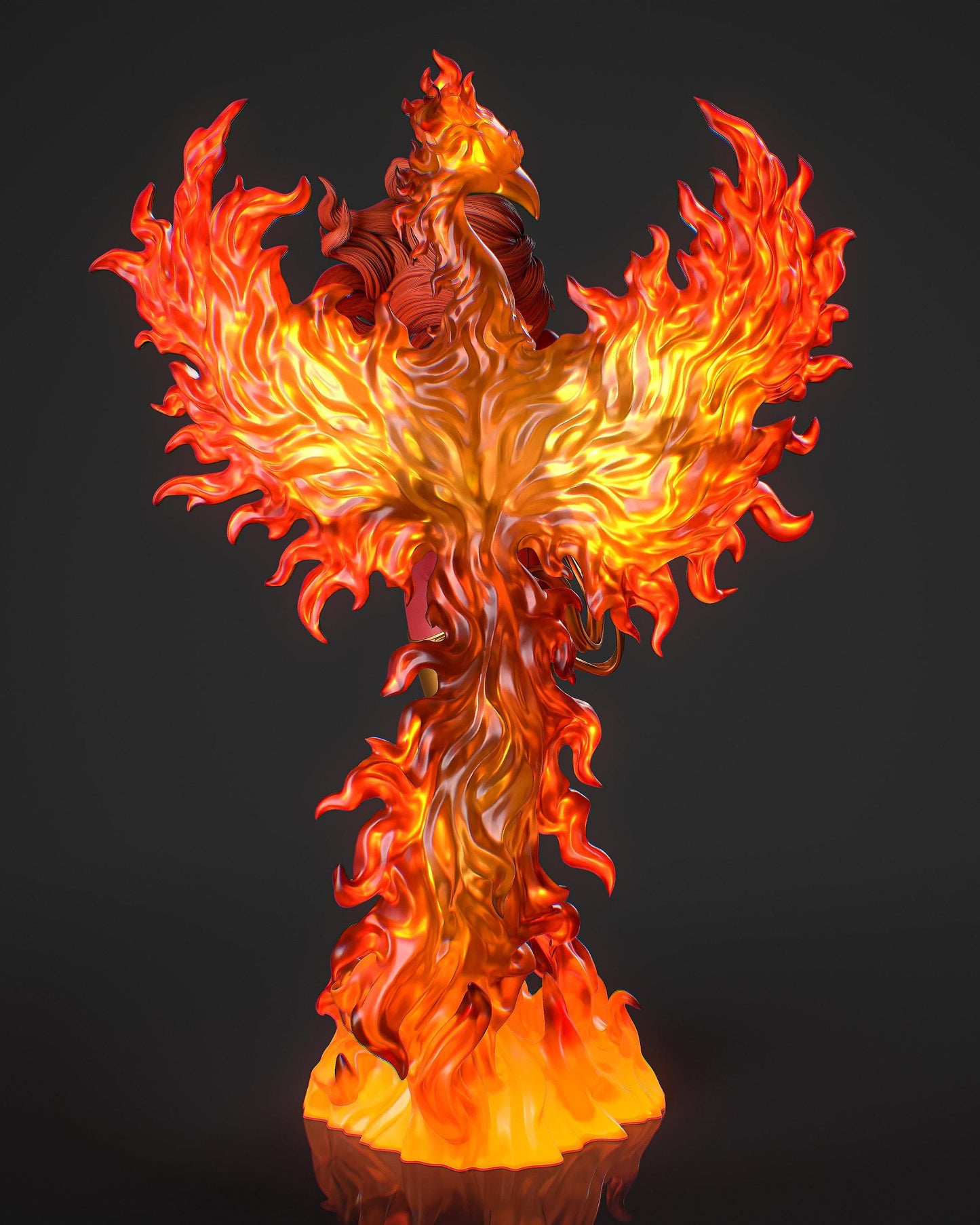 Jean Grey 3D Printed Resin Statue: NSFW Dark Phoenix Collectible – Epic X-Men Figure for Adult Fans