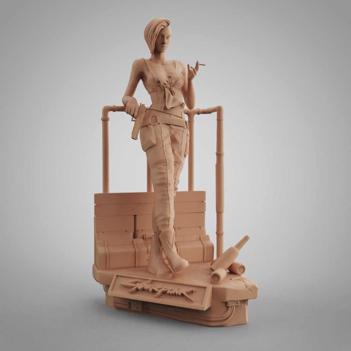 Judy Alvarez NSFW 3D Printed Statue – Mature Mox Braindance Expert Resin Collectible, Made to Order for Adult Collectors
