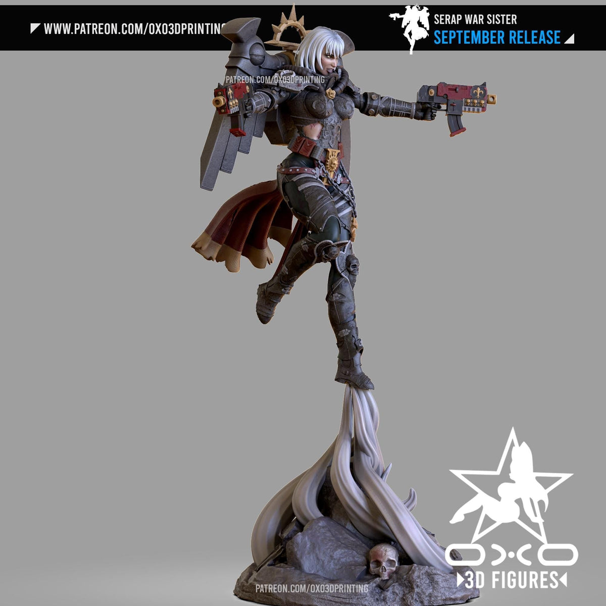 Space Valkyria NSFW 3D Printed Statue – Mature Cosmic Warrior Resin Collectible, Made to Order for Adult Collectors
