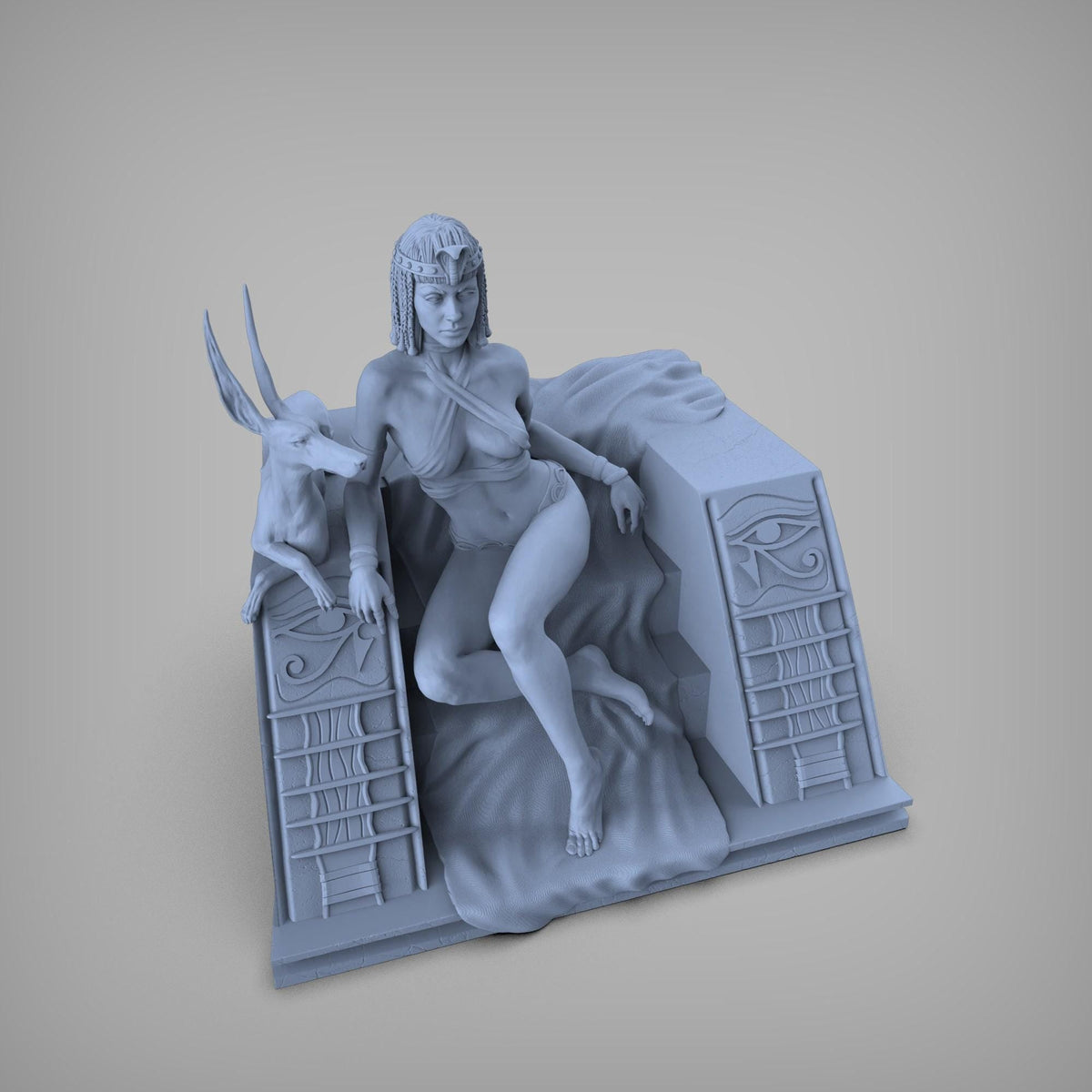 Cleopatra NSFW 3D Printed Statue – Mature Historical Pin-Up Resin Collectible, Made to Order for Adult Collectors & Fans