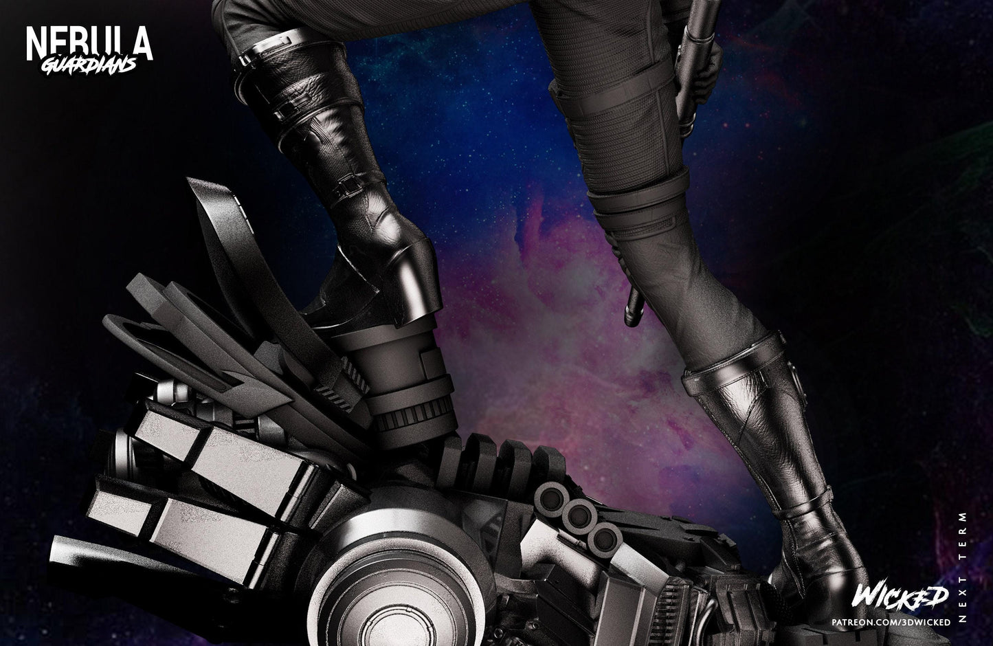 Nebula Collectible Resin Statue – Painted or Unpainted Model Kit for Marvel Fans