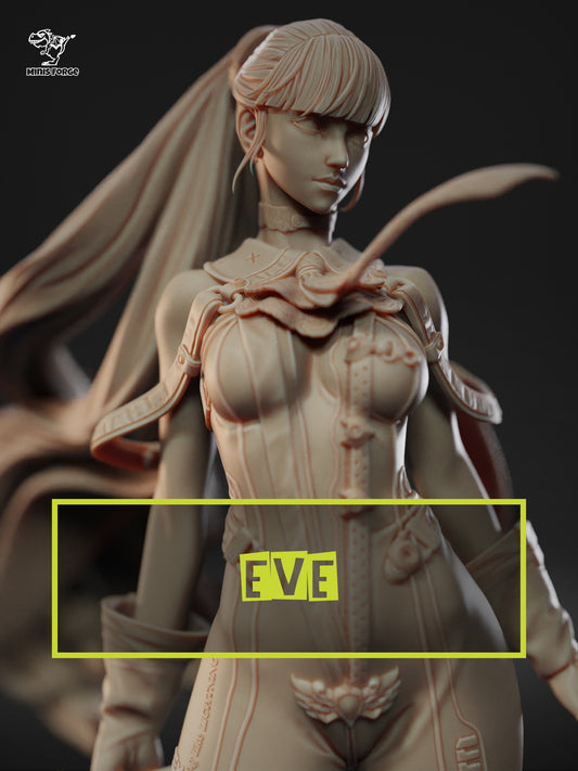 Eve Stellar Blade Inspired Statue - High Detail 3D Printed Figure | Hand-Painted or Unpainted Model Kit
