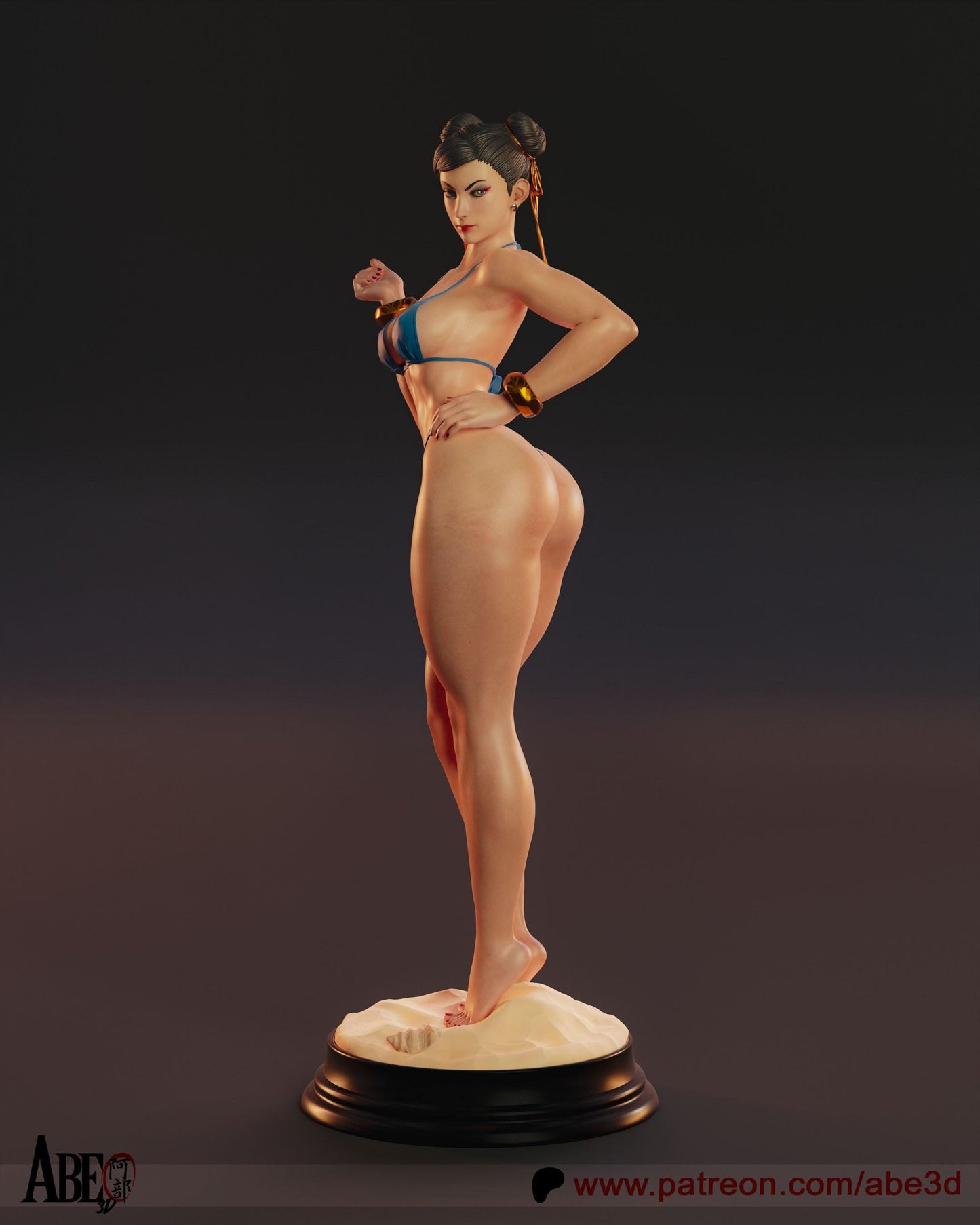 Chun Li 3D Printed Miniature Statue: Street Fighter Icon Collectible