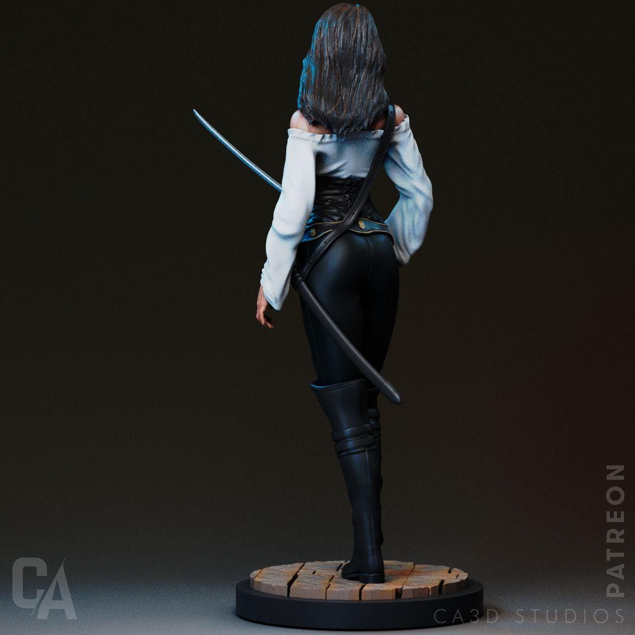 Angelica Teach: 3D-Printed Collectible Figure – Exquisite Pirates of the Caribbean Resin Statue for Fans