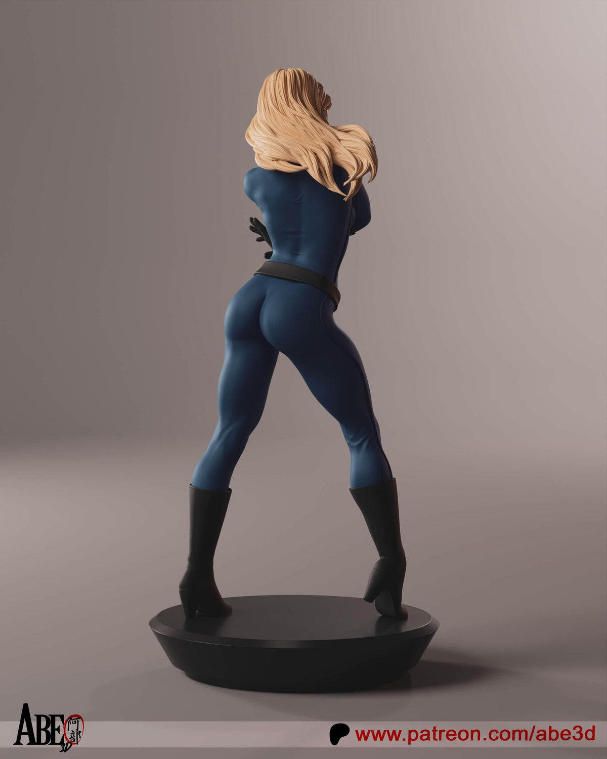 Sue Storm Marvel NSFW 3D Printed Statue – Mature Fantastic Heroine Resin Collectible, Made to Order for Adult Collectors