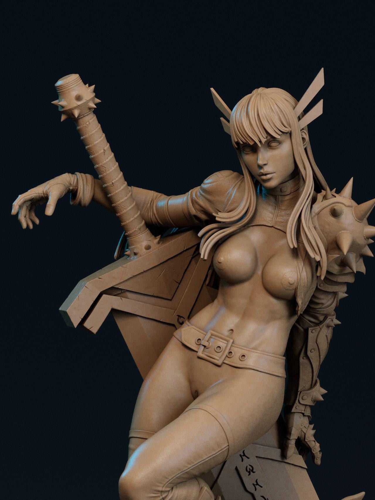 Magik 3D Printed Collectible Miniature Statue: X-Men Heroine Figure