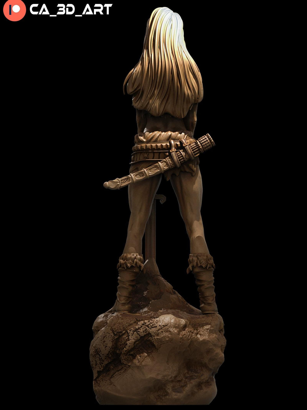 Female Conan NSFW 3D Printed Statue – Mature Hyborian Barbarian Resin Collectible, Made to Order for Adult Collectors
