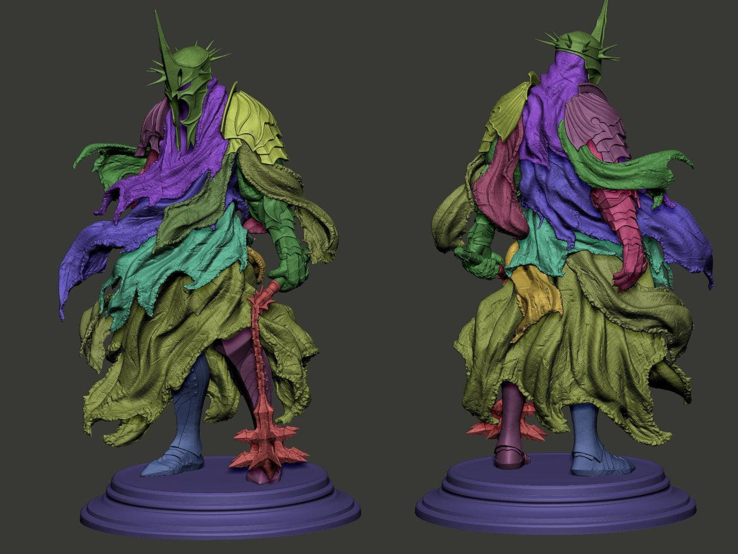 Epic Witch King Nazgul 3D Printed Statue | Lord of the Rings Collectible Figure | Detailed Resin Masterpiece