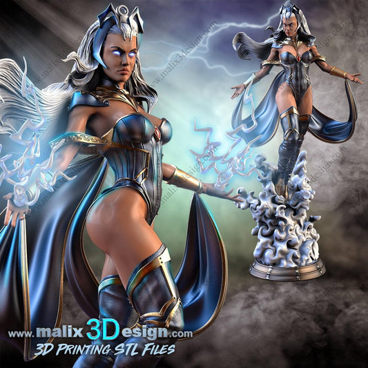Embrace the Storm: Storm 3D Printed Resin Statue – Premium X-Men Collectible Figure for Fans