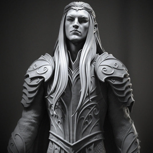 Thranduil 3D Printed Statue Collectible Figure | Hand Painted or Unpainted Elvish King from The Hobbit Series