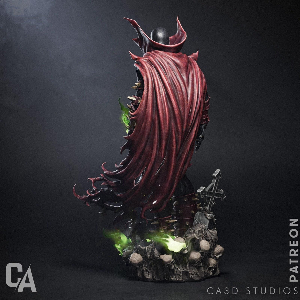 Spawn NSFW 3D Printed Statue – Mature Supernatural Comic Anti-Hero Resin Collectible, Made to Order for Adult Collectors
