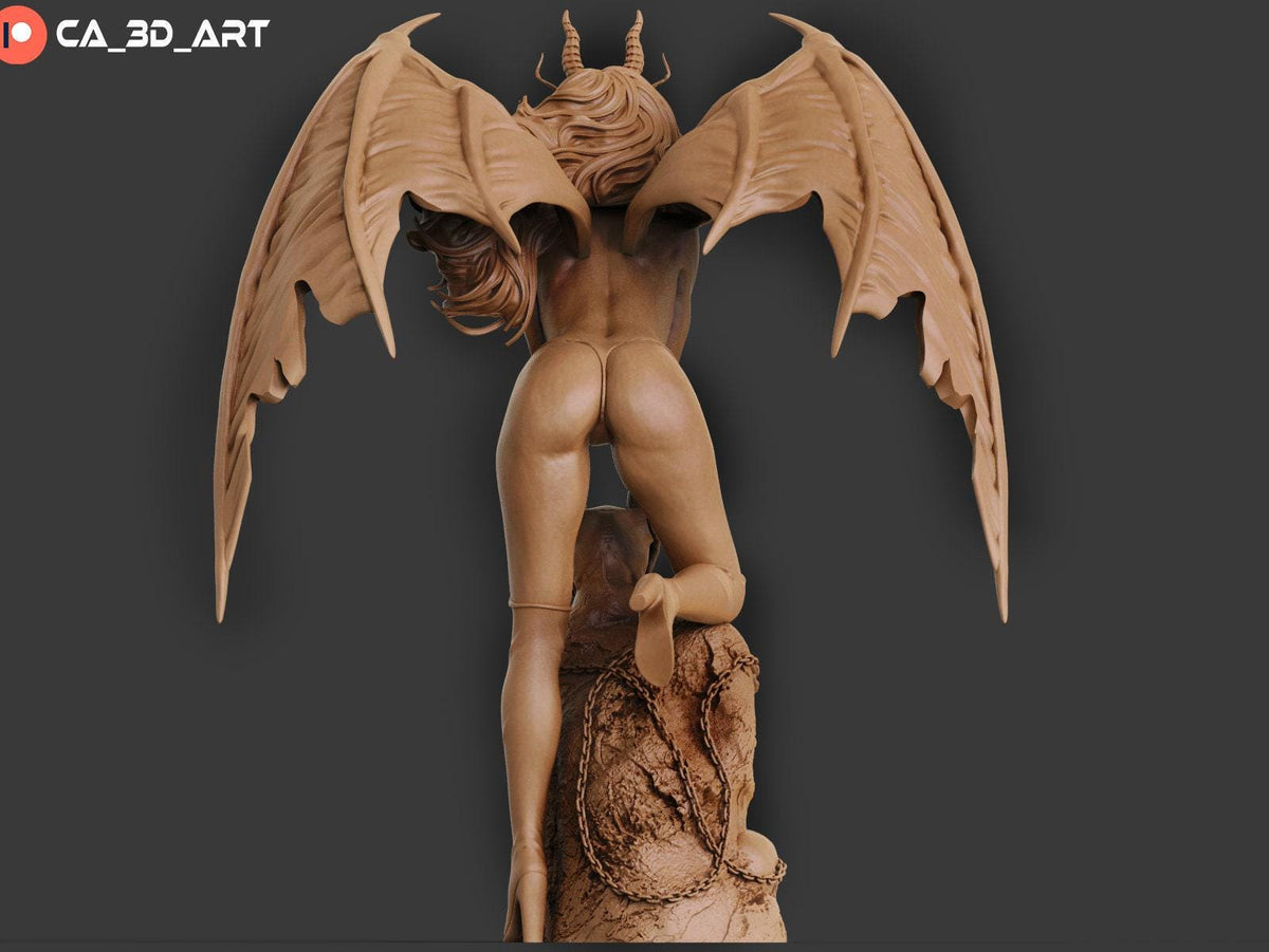 Hell Witch NSFW 3D Printed Statue – Mature Horror Resin Collectible, Made to Order for Adult Collectors and Hobbyists
